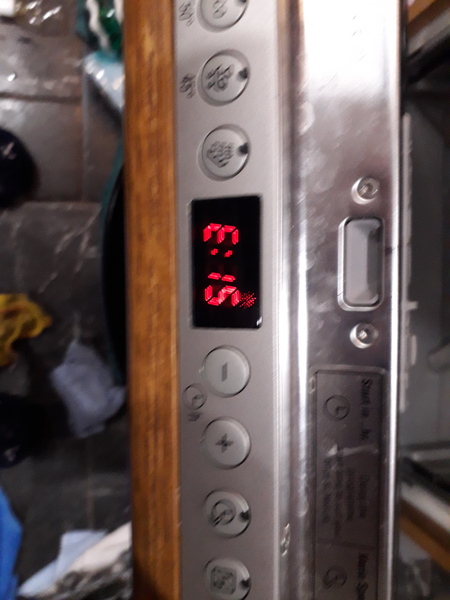 Fairy bubbles overflowing from dishwasher. Siemens code e15 showing