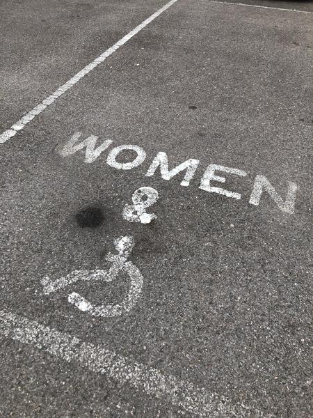 Women and disabled parking spaces