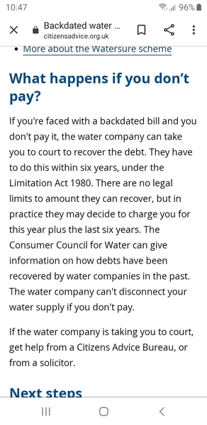 Parents not paid their water bill for 25+ years. Are they about to get caught?