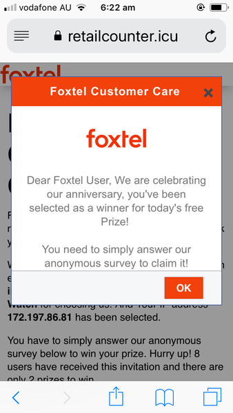 When I click the link to this chat(pic included) it goes directly to ad.