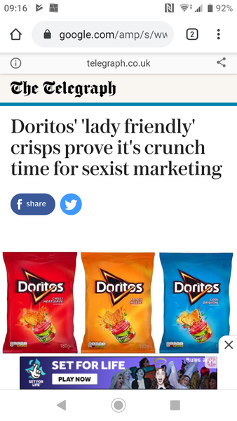 Pointlessly gendered products
