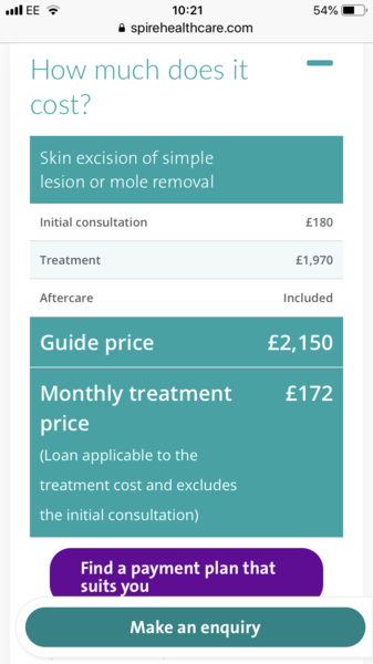 Mole removal