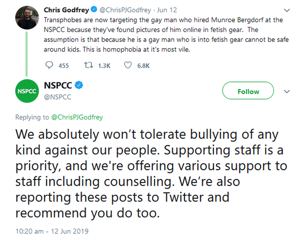 Sacked by the NSPCC on 12th August,