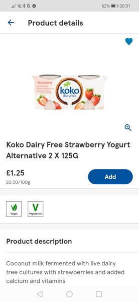 Dairy free children’s yogurts, cheese, snacks etc