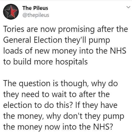To ask why you think the Tory party are nasty / evil?