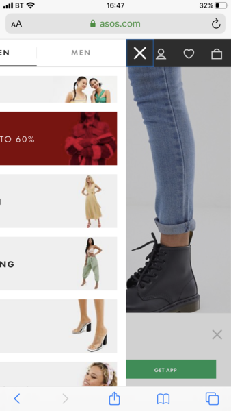 Skinny jeans tucked into boots