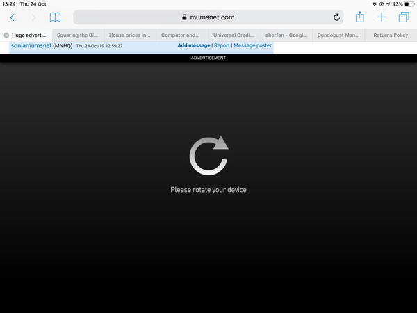 Huge adverts making the site unusable