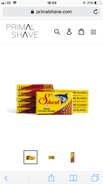 Plastic free razor blades