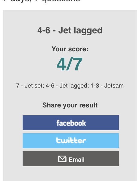 I scored 7/7!