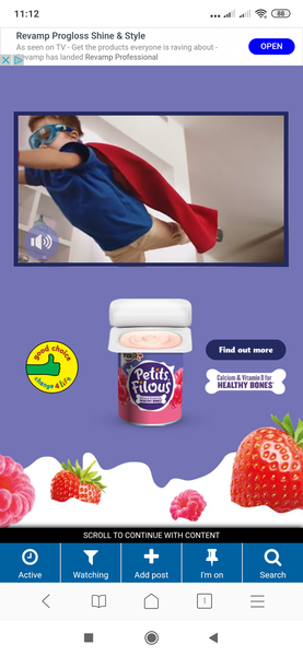 Huge keep scrolling ads