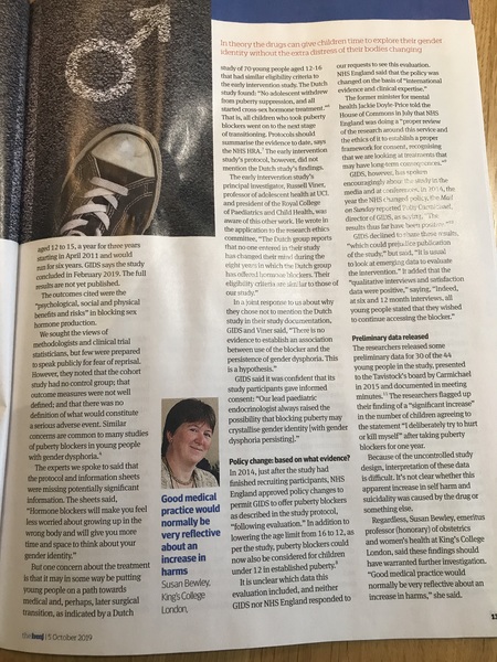 BMJ article on gender dysphoria