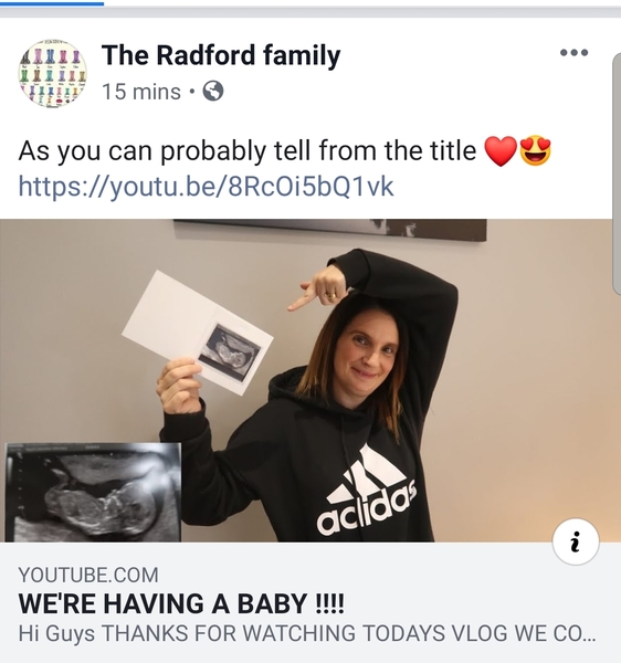 Sue Radford is pregnant....