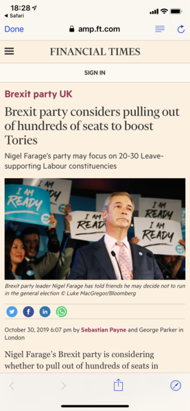 Brexits Arms - To GE or Not to GE that is the question?