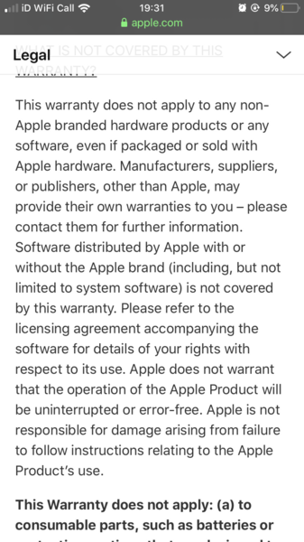 To think Apple should replace my old phone for free