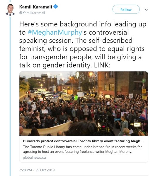 Meghan Murphy talk at Toronto Library