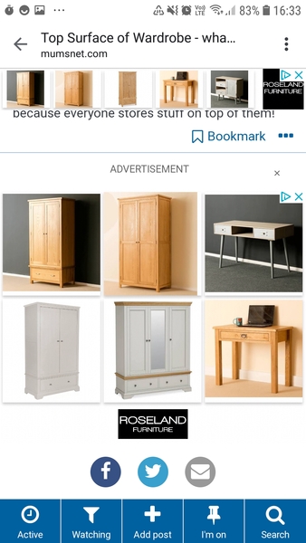 Top Surface of Wardrobe - what should it look like?