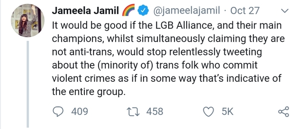 Jameela Jamil being iconic