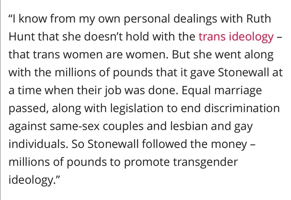 LGB Alliance to break away from Stonewall?