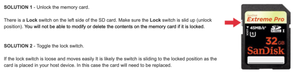 To ask you if you can rescue my SD card which contains DS' first steps video