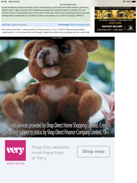 Huge adverts making the site unusable