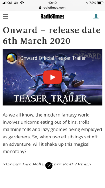 DS has recently seen a trailer for a film he wants to see, but can't remember the title... Anyone up to date with kids films?