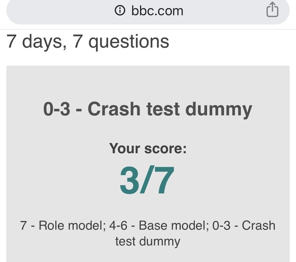 I scored 7/7!