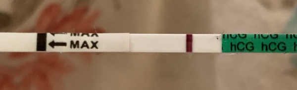 Faint line?