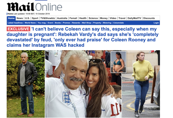 Colleen Rooney vs Rebekah Vardy
