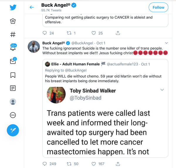 Transgender manager sues after botched op costs him his leg