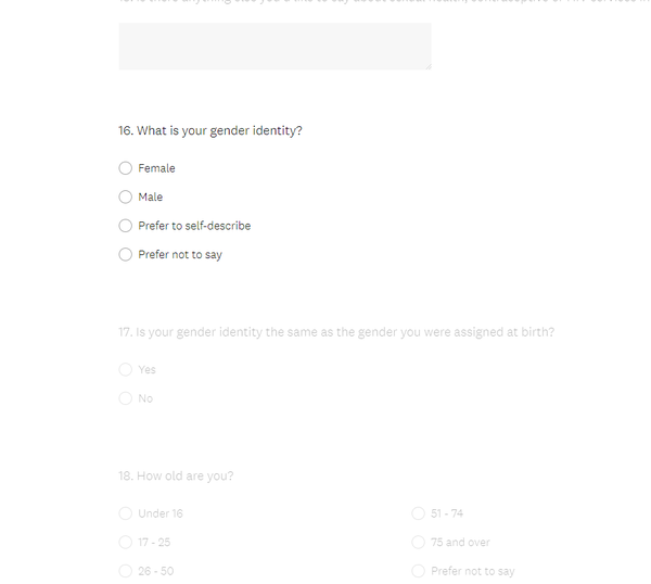 Dorset Sexual Health Services; survey