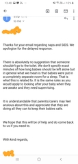 To leave the children at home while they’re napping?