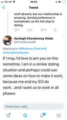 Not having sex with someone because they don't have the right genitals is transphobic. No prizes for guessing who's claiming this