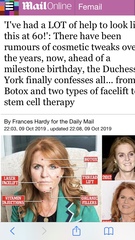 To look at the DM online lead story this evening and think “Hmmm”? (Prince Andrew related.)