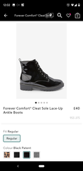 Cushioned boots and Brogues for bad joints