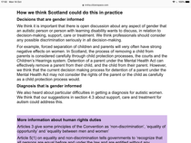 Another Scottish consultation talking gender