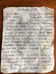 Help with old family Xmas cake recipe