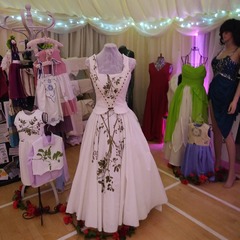 I am exhibiting at a Wedding Fair on Sunday & 2 weeks ago DD challenged me to make a wedding dress