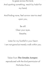 Reading for funeral