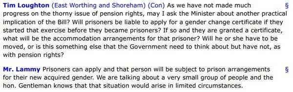 Defence lawyer says that the Gender Recognition Act has placed the State in an impossible position with regard to transgender prisoners
