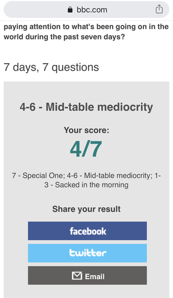 I scored 7/7!