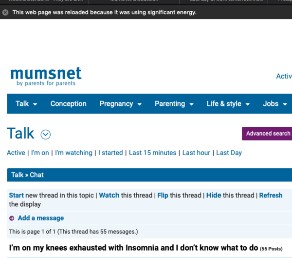 MN pages using significant energy