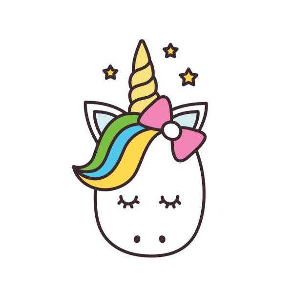 I want a picture of this unicorn, that fills an A4 piece of paper