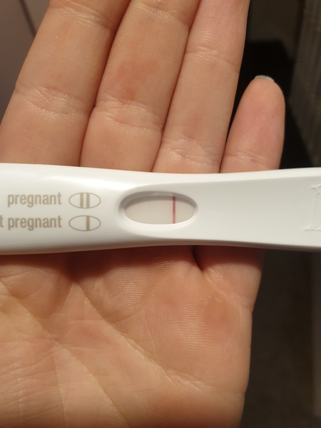 Faint line leading to BFP