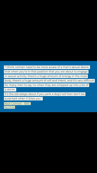 Broadland Tory candidate compares rape to pulling a dog’s tail.