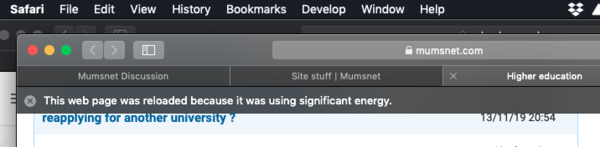 MN pages using significant energy