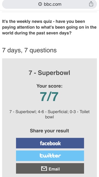 I scored 7/7!