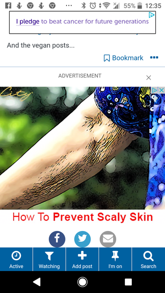 Crepey skin click bait style ad