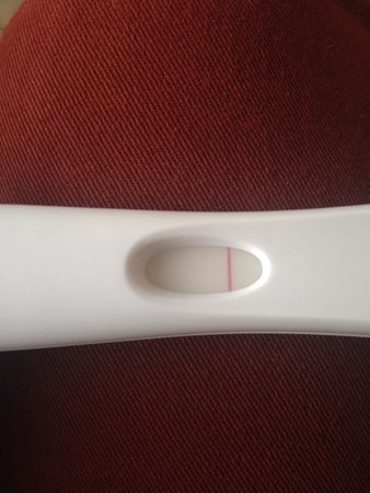 White line on the test line on frer