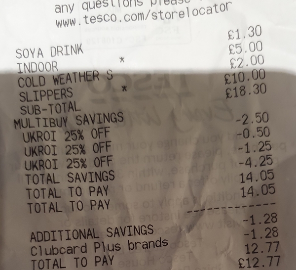 Tesco Clubcard Plus