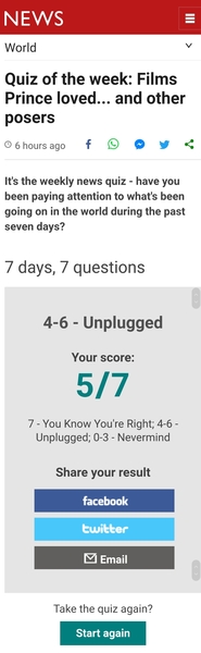 I scored 7/7!